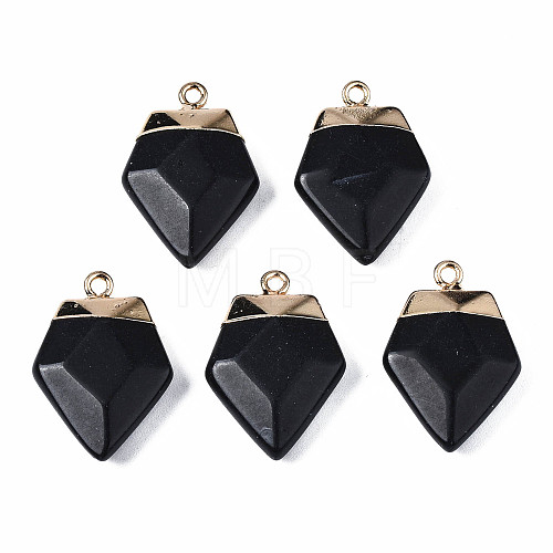 Faceted Glass Pendants G-S359-335-B01-1