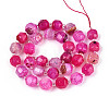 Natural Agate Beads Strands G-T131-82A-08-3
