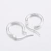 304 Stainless Steel Hoop Earrings EJEW-H327-01B-2