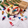 96Pcs 24 Colors Polycotton(Polyester Cotton) Tassel Pendant Decorations FIND-TA0001-27-4