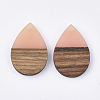 Resin & Walnut Wood Pendants RESI-T035-08E-2