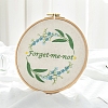 Word Forget me Not DIY Embroidery Starter Kits PW-WG23508-01-1