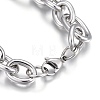 304 Stainless Steel Cross Chain Bracelets BJEW-L634-11P-3