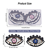 4Pcs 2 Colors Computerized Embroidery Cloth Iron On Patches PATC-CA0001-02-2