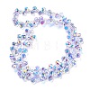 Electroplate Glass Beads Strands EGLA-P052-01A-AB01-2