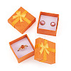 Square Paper Jewelry Gift Boxes with Bowknot CON-TAC0010-80A-11