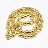 Electroplate Non-magnetic Synthetic Hematite Beads Strands G-Q465-36G-2