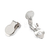 Tarnish Resistant 304 Stainless Steel Clip-on Earring Finding STAS-G250-03P-3