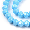 Electroplate Glass Beads Strands X-EGLA-A034-P8mm-A06-2