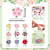 135Pcs 9 Colors Rose Flower Resin Cabochons MRMJ-TA0001-50-4