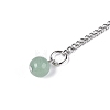 Natural Green Aventurine Dowsing Pendulum Pendants AJEW-N005-01E-3
