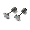 Cubic Zirconia Diamond Stud Earrings EJEW-TAC0015-20B-03-1