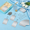 30Pcs Aluminum Blank Big Pendants FIND-OC0014-26-4