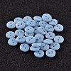 2-Hole Flat Round Resin Sewing Buttons for Costume Design BUTT-E119-24L-17-1