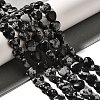 Natural Snowflake Obsidian Beads Strands X-G-R190-10mm-51-1