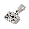 304 Stainless Steel Pendant Rhinestone Settings STAS-B167-10P-2