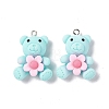 Opaque Resin Pendants RESI-G046-03P-2