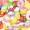 40Pcs Opaque Resin Pendants RESI-YW0005-82-1