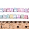 Anti-Tarnish Electroplate Glass Beads Strands X-GLAA-T025-4mm-10M-4