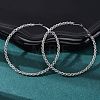 304 Stainless Steel Hoop Earrings EJEW-S250-02A-P-2