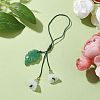 Imitation Jade Glass & Natural Green Aventurine  Pendant Mobile Straps HJEW-JM01900-4