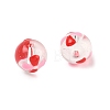 Transparent Glass Enamel Beads GLAA-P078-01A-011-2