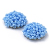 Glass Seed Beaded Cabochons FIND-G058-02H-3