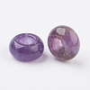 Natural Amethyst European Beads X-G-G740-14x8mm-13-2