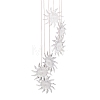 LED Solar Powered Sun Wind Chime HJEW-I009-10-3