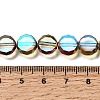 Electroplated Transparent Glass Beads Strands GL-CBA98F0-06C-01-4