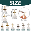  30Pcs 6 Styles Angel Frosted Acrylic Pendants FIND-TA0002-86-10