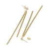 Brass Tassel Chain Drop Earrings  for Women EJEW-JE05744-01-4