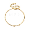 Brass Cable Chain Bracelets for Women BJEW-G735-20G-4