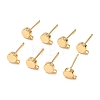 SHEGRACE Brass Stud Earring Findings XGR0105G-151G-1