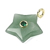 Natural Green Aventurine Pendants G-Z157-01G-05-2