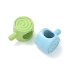 Spray Painted Alloy European Beads AL-CBA5B8E-05-2