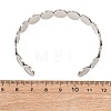 201 Stainless Steel Cuff Bangles for Women BJEW-T024-01A-P-3