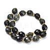 Natural Green Wood Lace Stone/Wooden Jasper Beads Strands GG-CBA4A3B-A03-5