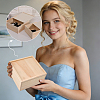 4Pcs 3 Styles Wood Storage Boxes with Sliding Lid ODIS-FG0002-27-5