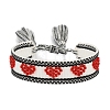 Valentine's Day Theme Polyester Cord Bracelets PW-WGF1652-14-1