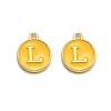 Golden Plated Alloy Enamel Charms ENAM-Q437-13L-1