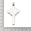 Retro 304 Stainless Steel Big Pendants STAS-I205-41AS-02-3