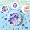20Pcs Transparent Spray Painted Glass Beads GLAA-FS0002-40C-3