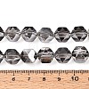 Electroplate Glass Beads Strands EGLA-T021-21J-4