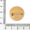 PVD Vacuum Plating 304 Stainless Steel Brooch Cabochon Settings STAS-E547-08K-G-4