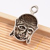 Tibetan Style Alloy Buddha Head Pendants X-PALLOY-ZN48743-AS-RS-2