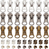 30Pair Zinc Alloy Zipper On The Top of The Plug & Clothing Accessories FIND-BC0001-86-1