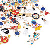 Craftdady 36Pcs 18 Styles Baking Painted Alloy Pendants FIND-CD0001-03-13