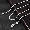 Brass Round Snake Chain Necklaces NJEW-BB10864-16-1