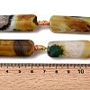 Natural Yellow Agate Beads Strands G-H342-B02-01-5